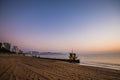 Sunrise on Nha Trang beach in Vietnam