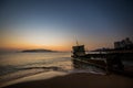 Sunrise on Nha Trang beach in Vietnam