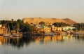 Sunrise on the Nile in Aswan Royalty Free Stock Photo