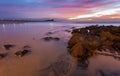 Sunrise at Nobbys Beach - Newcastle NSW Australia Royalty Free Stock Photo