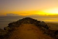 Sunrise at Noosa Breakwater Royalty Free Stock Photo