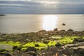 Sunrise over Staffin coasts, isle of skye Royalty Free Stock Photo