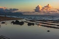 Sunrise at Nukolii Beach Park, Kauai, Hawaii Royalty Free Stock Photo
