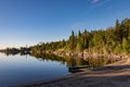 Sunrise on Nutimik Lake Manitoba Royalty Free Stock Photo