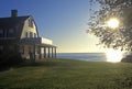 Sunrise on Ocean home, Narragansett Pier, RI Royalty Free Stock Photo