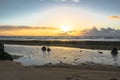 Sunrise on the ocean in Lihue, Hawaii