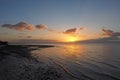 Sunrise off East Cape Sable, Florida. Royalty Free Stock Photo