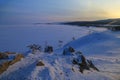 Sunrise in Olkhon Island, Baikal Lake