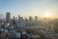 Sunrise in Osaka, Skyline of Umeda district