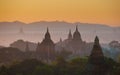 Sunrise over ancient Bagan, Myanmar Royalty Free Stock Photo