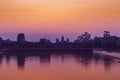 Sunrise over Angkor Wat. Royalty Free Stock Photo