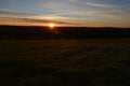 A sunrise over the Appalachians on an autumn morning