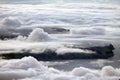 Sunrise over the Atlantic Ocean seen from Pico Volcano Royalty Free Stock Photo