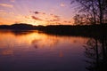 Sunrise at Whitefish Lake, Montana Royalty Free Stock Photo