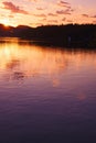 Whitefish Lake, Montana at sunrise Royalty Free Stock Photo