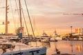 Sunrise over Barcelona Marina