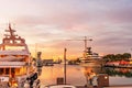 Sunrise over Barcelona Marina