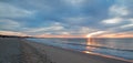 Sunrise over beach in San Jose Del Cabo in Baja California Mexico