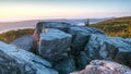 Sunrise over Bear Rocks Preserve near Dolly Sods, West Virginia Royalty Free Stock Photo