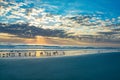 Ocean beach sunrise in Florida. Royalty Free Stock Photo