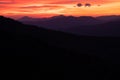 Sunrise Over The Blue Ridge Mountains With Copy Space Below Royalty Free Stock Photo