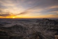 Sunrise over Blue Valley from Skyline View in Utah Royalty Free Stock Photo