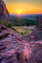 Sunrise Over Boulder, CO Royalty Free Stock Photo