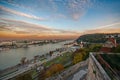 Sunrise over Budapest, Hungary Royalty Free Stock Photo