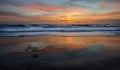 Sunrise over Cocoa Beach Royalty Free Stock Photo