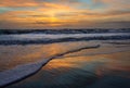Sunrise over Cocoa Beach Royalty Free Stock Photo