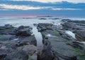 Sunrise over Coquet Island Royalty Free Stock Photo