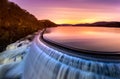 Sunrise over Croton Dam, NY Royalty Free Stock Photo