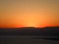 Sunrise over Dead sea Royalty Free Stock Photo