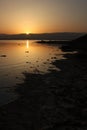 Sunrise over the dead sea israel Royalty Free Stock Photo