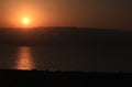 Sunrise over Dead Sea Royalty Free Stock Photo