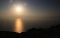 Sunrise over the Dead Sea Royalty Free Stock Photo