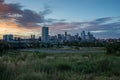 Sunrise Over Denver, Colorado Royalty Free Stock Photo