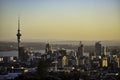 Sunrise over downtown Auckland