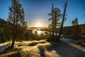 Sunrise over Eagle Falls, Emerald Bay, Lake Tahoe, California, USA Royalty Free Stock Photo