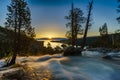 Sunrise over Eagle Falls, Emerald Bay, Lake Tahoe, California, USA Royalty Free Stock Photo