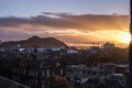 Sunrise over Edinburgh Royalty Free Stock Photo