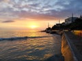 Sunrise over Fish Hoek in Cape Town, South Africa