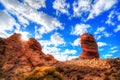 Sunrise over Garcia stone in Tenerife National Park, Spain Royalty Free Stock Photo