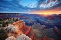 Sunrise over Grand Canyon National Park, Arizona, United States Royalty Free Stock Photo