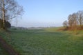 Sunrise over grassland in Germany