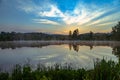 Sunrise over Hickory Log in Canton Georgia Royalty Free Stock Photo