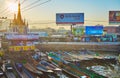 The sunrise over Inle Lake canal, Nyaungshwe, Myanmar Royalty Free Stock Photo