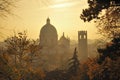 Sunrise over Italian city