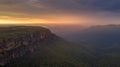 Sunrise over Jamison Valley Blue Mountains Royalty Free Stock Photo