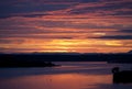 Sunrise over the Kazinga channel. Africa. Uganda.